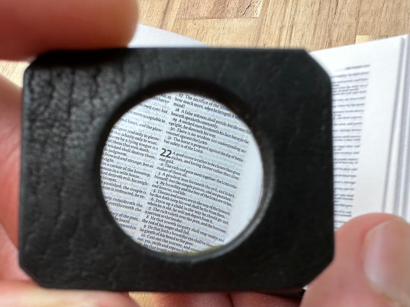 Handmade Leather Encased Magnifying Glass