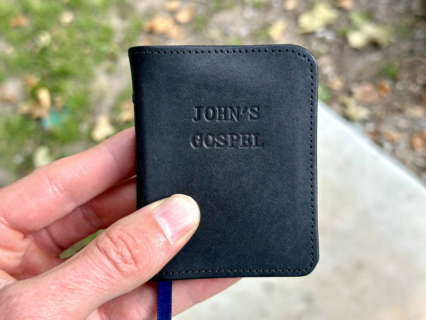 John’s Gospel, Hand-bound Black Cowhide, WEB