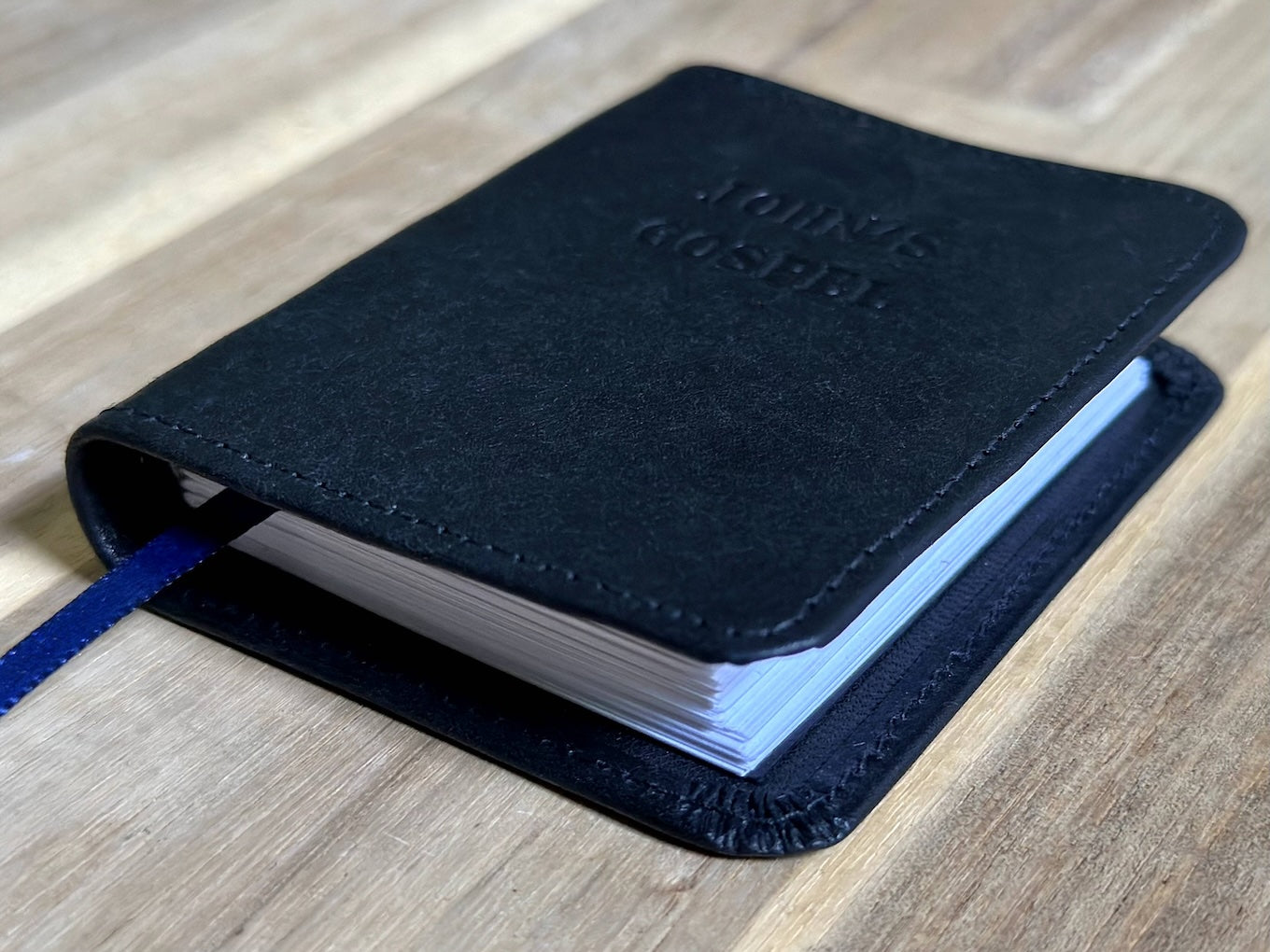 John’s Gospel, Hand-bound Black Cowhide, WEB