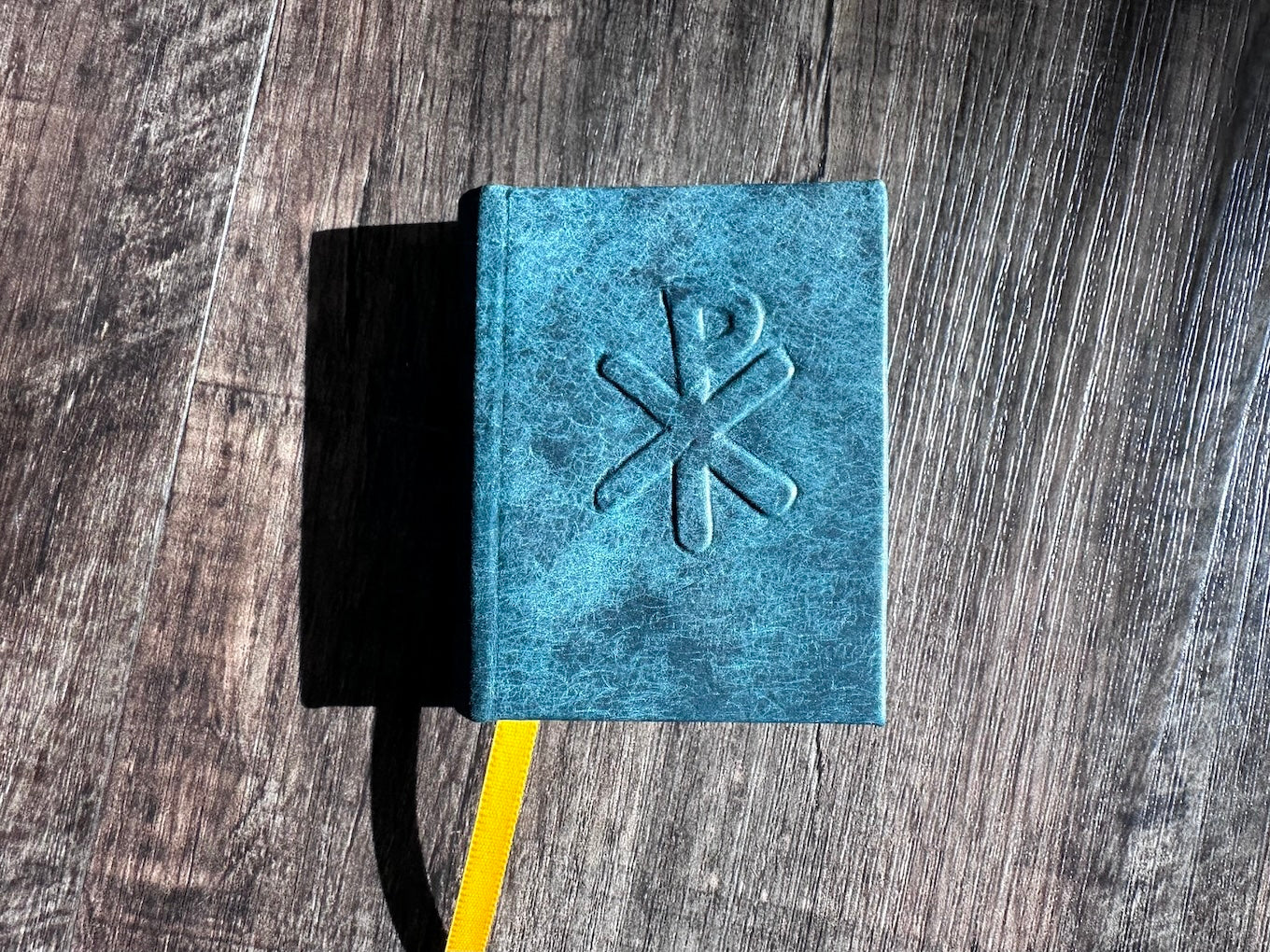 John’s Gospel, Hand-bound Aqua Cowhide, WEB