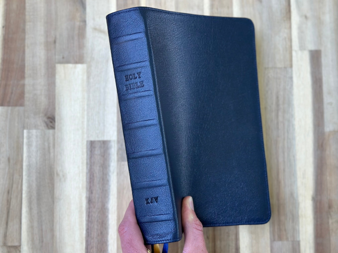 Holy Bible, Navy Blue Goatskin Rebind, KJV