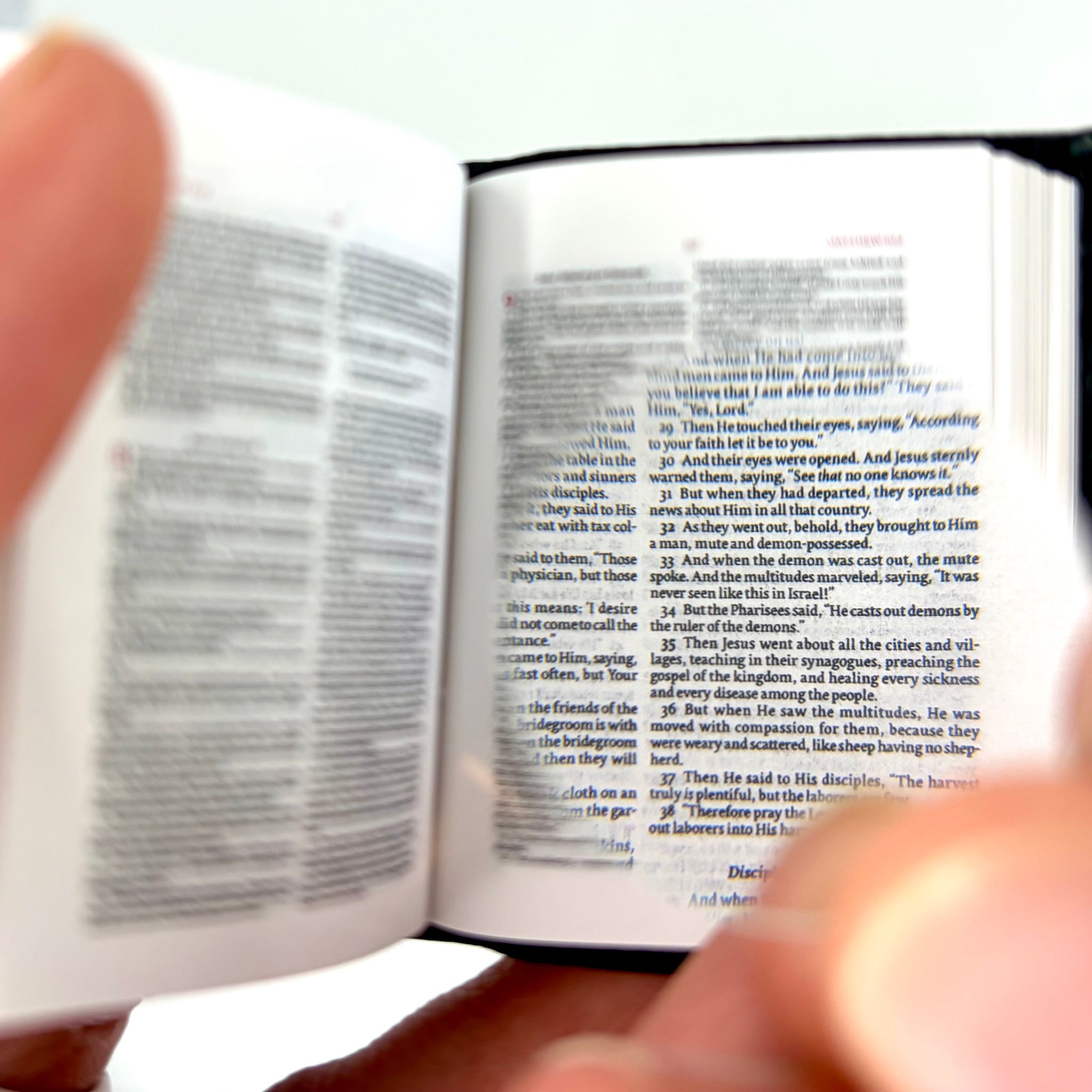 Tiny Bible NKJV – Miniature Handcrafted Cowhide Leather – TB