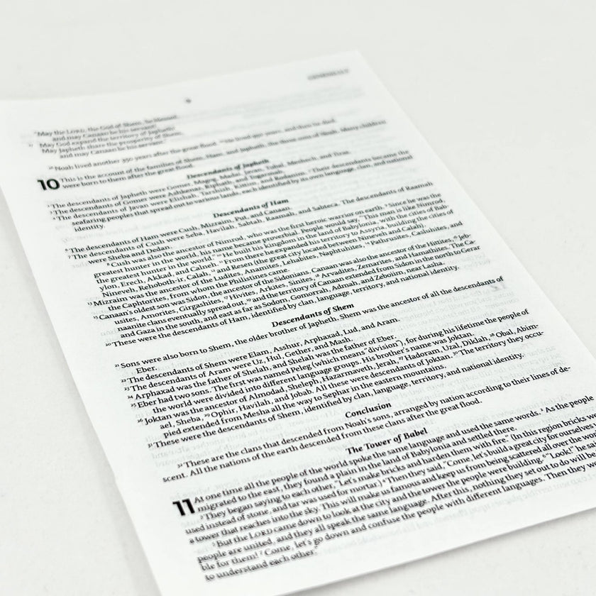 Pocket Size NLT Sample Page