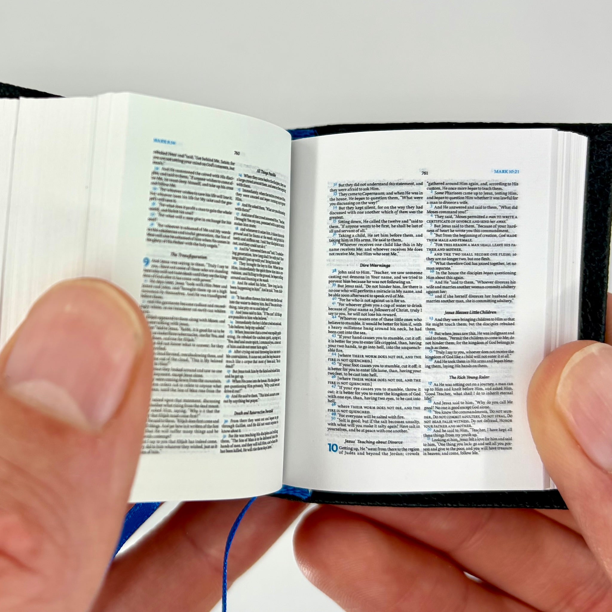 Tiny Bible NASB – Miniature Handcrafted Sheepskin Leather – TB