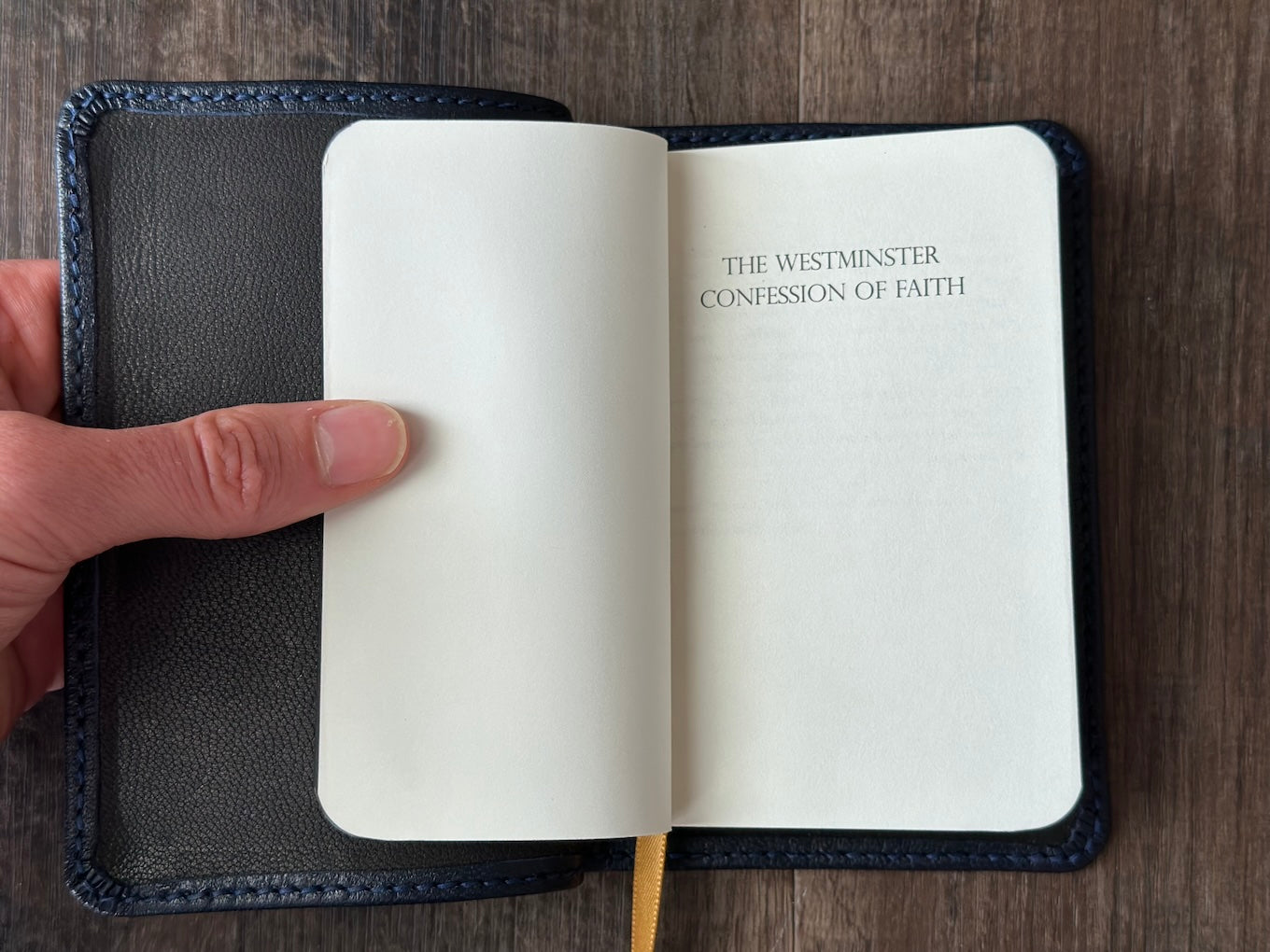 Westminster Confession of Faith, Marine River Grain Goatskin