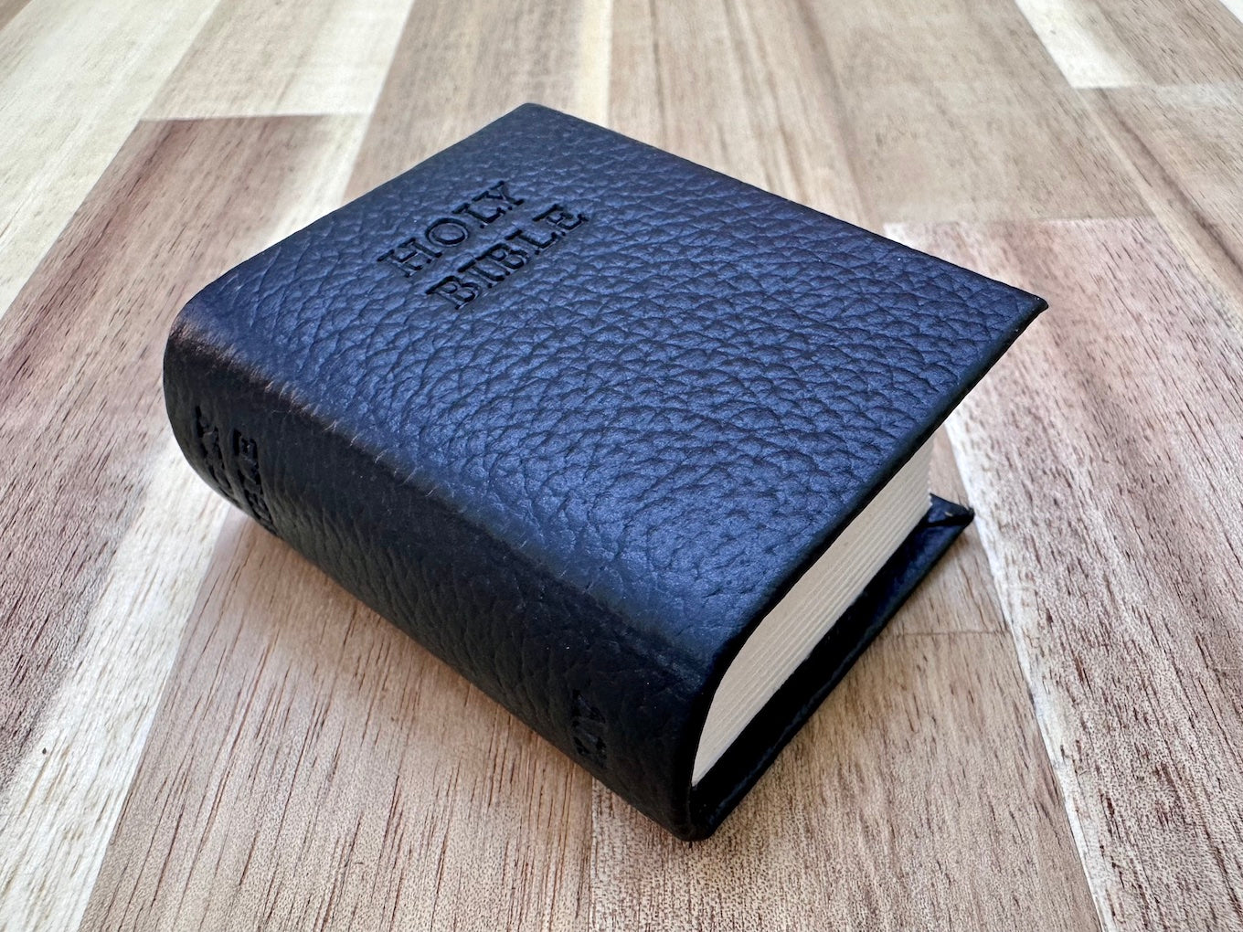 Deboss edition of Tiny Bible